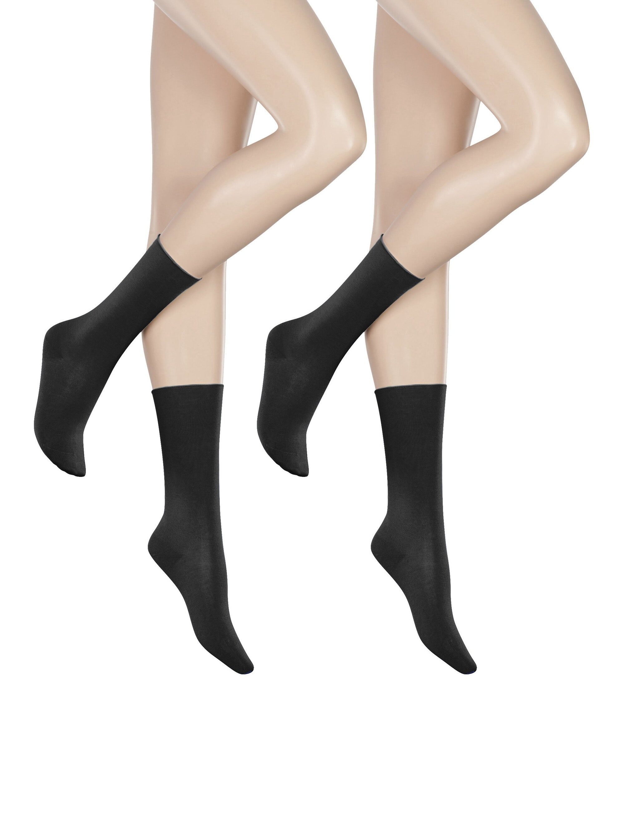 Hudson Socken ONLY 2-PACK (2er Pack) Komfortbund mit weitem Fußausschnitt