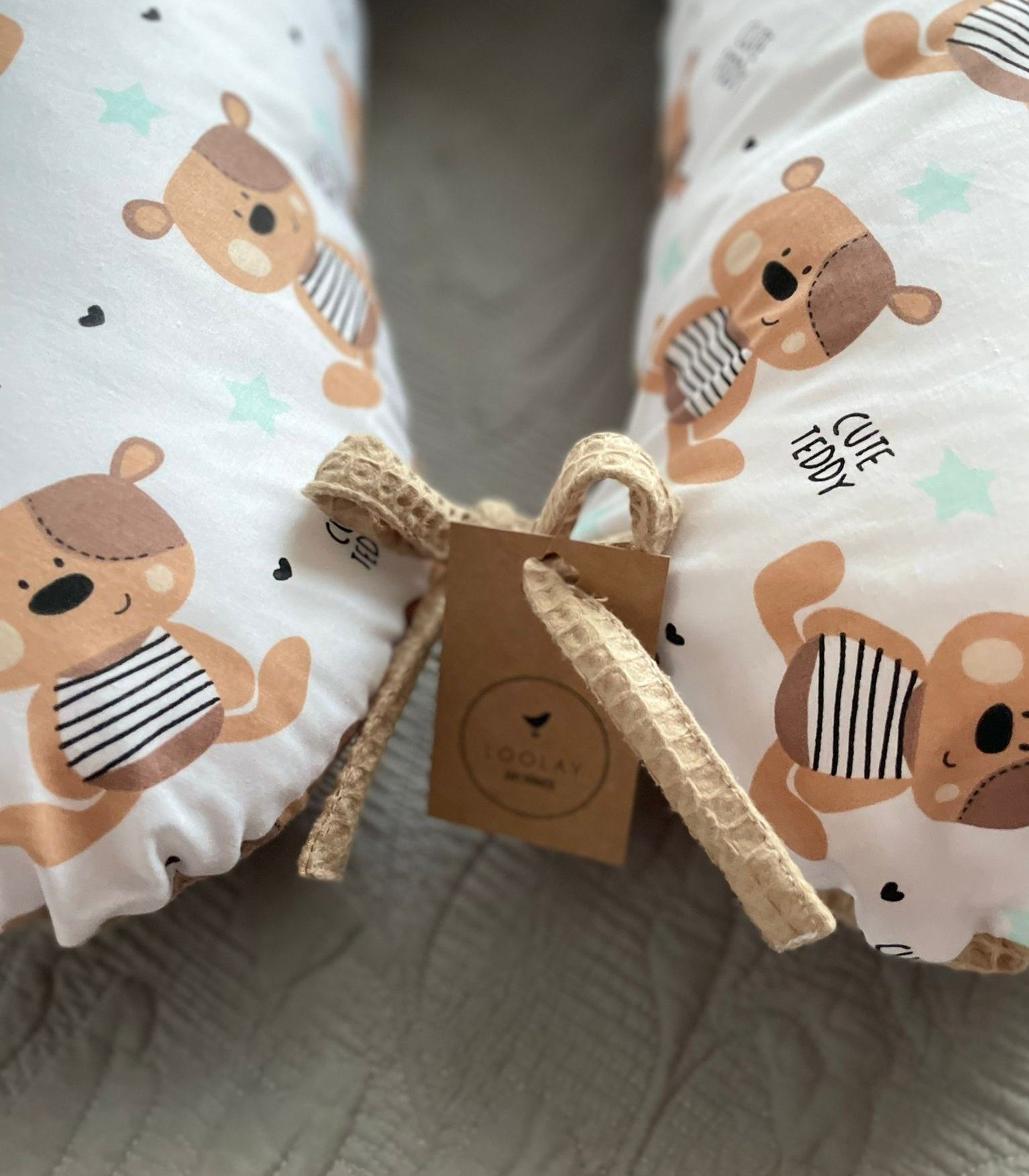 Loolay Stillkissen Waffelpique MINKY Seitenschläferkissen Schwangerschaftsk günstig online kaufen