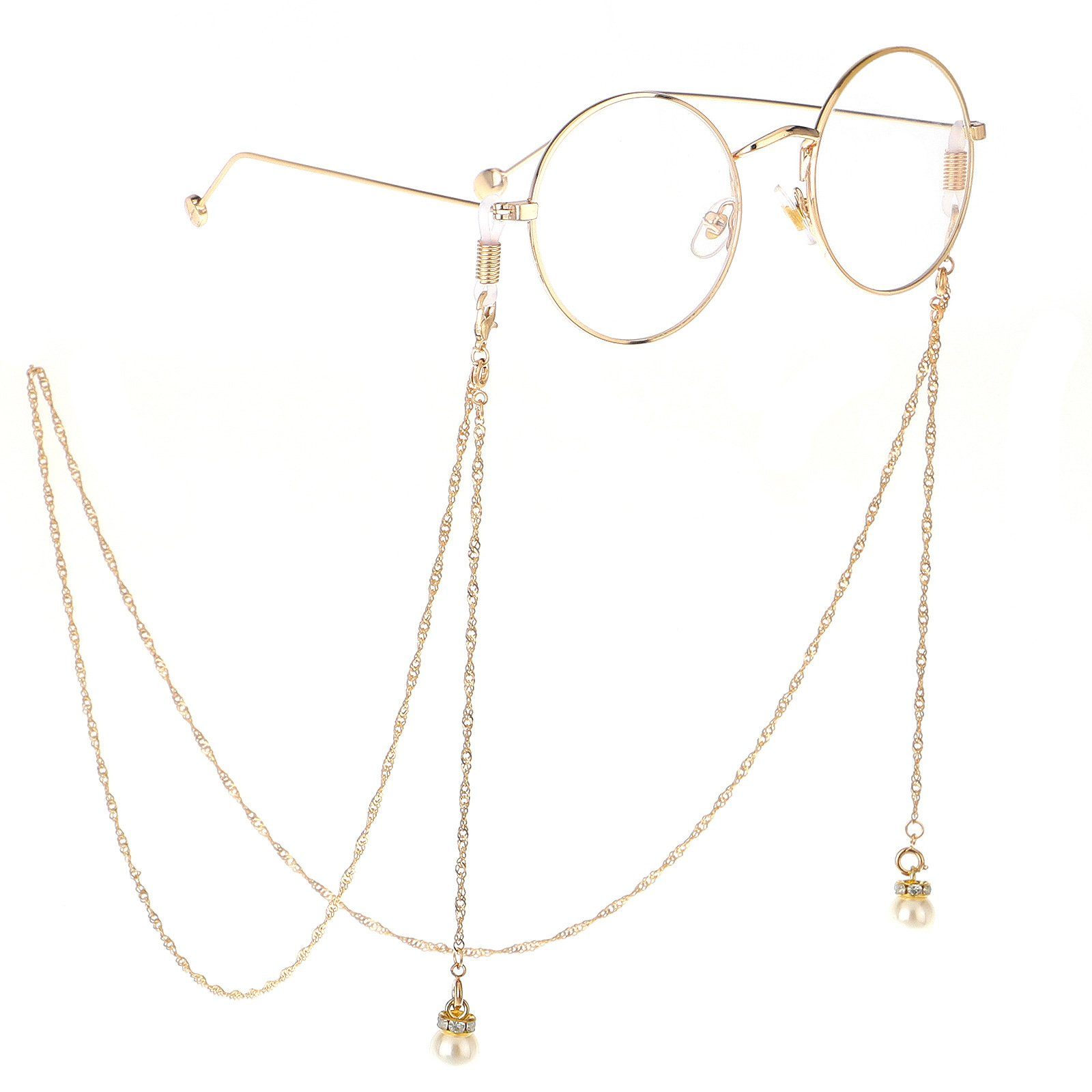 gold Transparenter Sonnenbrillenkette, /Brillenhalter/Brillenhalskabel XDeer Brillenkette Brillenkette
