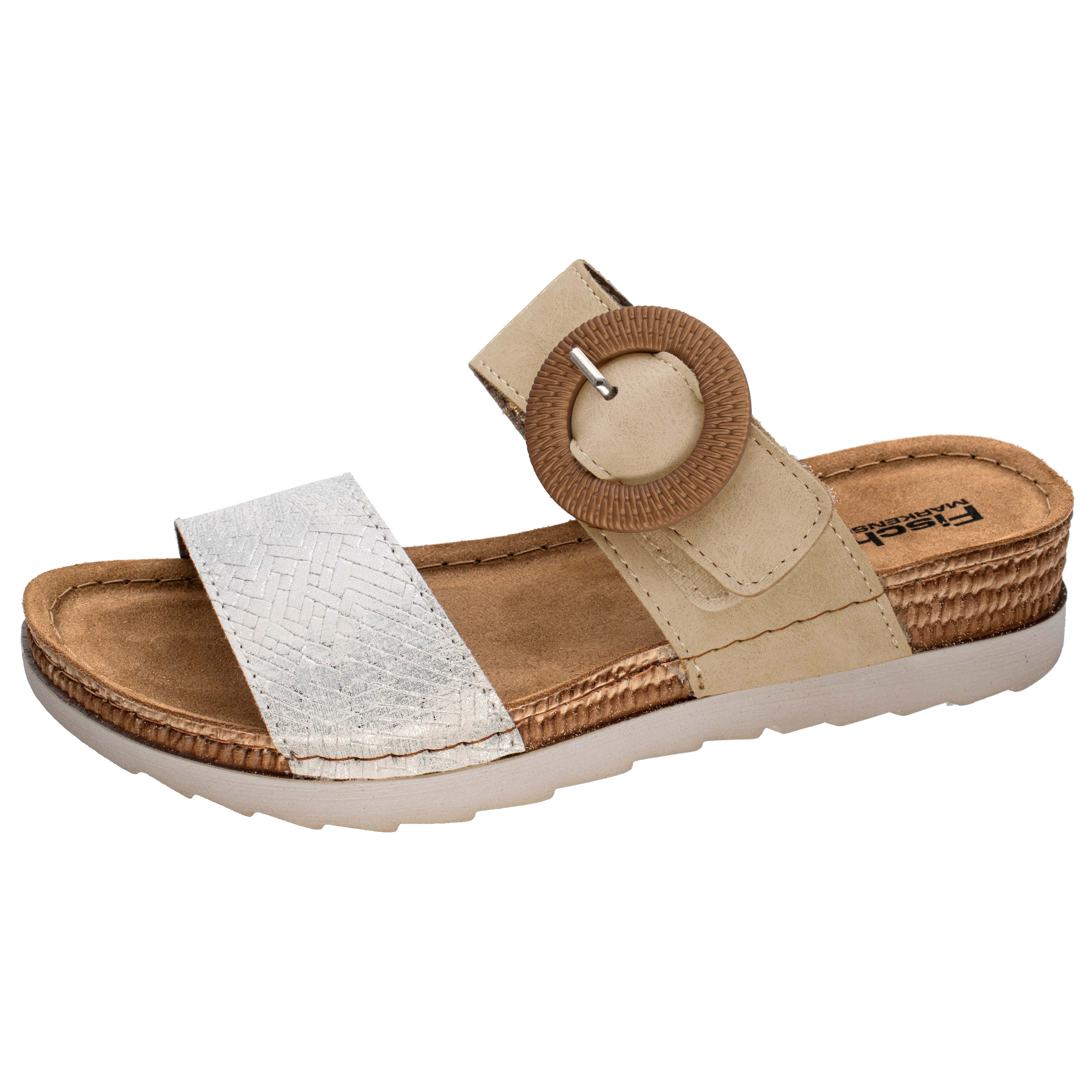 Fischer-Markenschuh Ina Pantolette aus Nappalino, mit günstig online kaufen