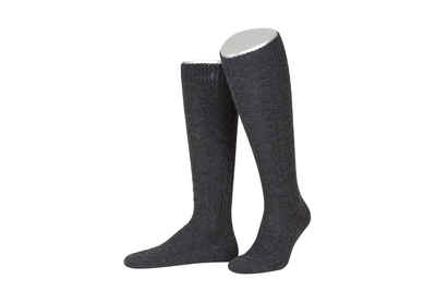 Lusana Trachtensocken L340 Trachtenkniestrümpfe mit verstärkter Ferse und Spitze