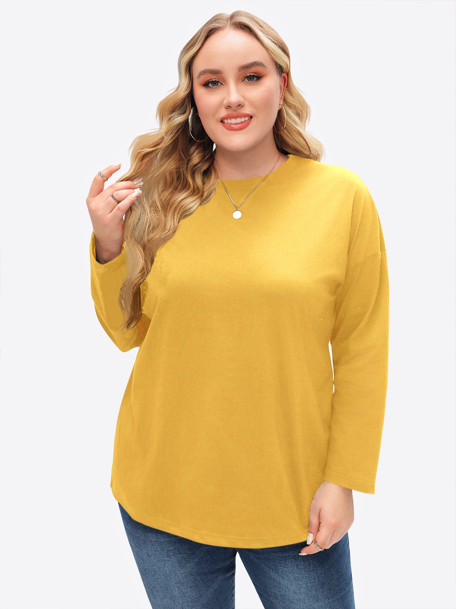 Imily Bela T-Shirt Damen Oberteile in Übergröße (Packung, 1-tlg., 1per-Pack günstig online kaufen