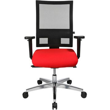 TOPSTAR Bürostuhl 1 Stuhl Bürostuhl Profi Net 11 High - rot/schwarz