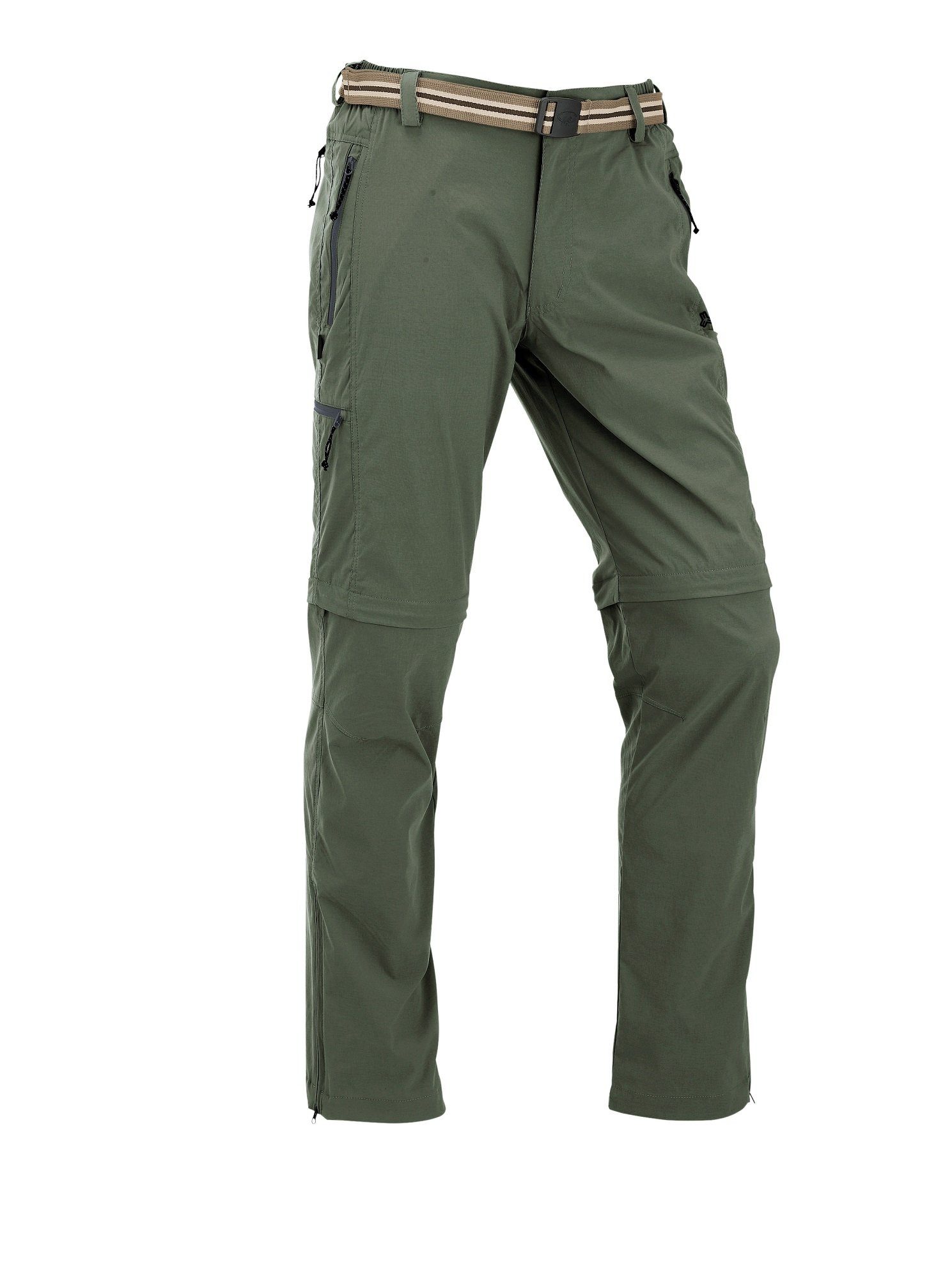 Trekkinghose Wanderhose Ontario II 2in1 Zipp off - lange Hose+Bermuda - olivegrün