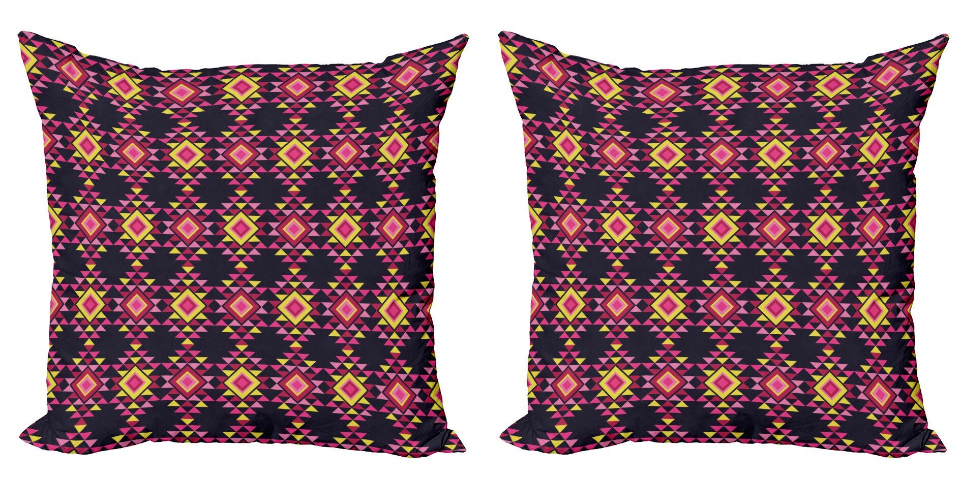 Geometrisch Doppelseitiger Digitaldruck, Abakuhaus Accent Stück), Kissenbezüge (2 Rauten-Muster Modern