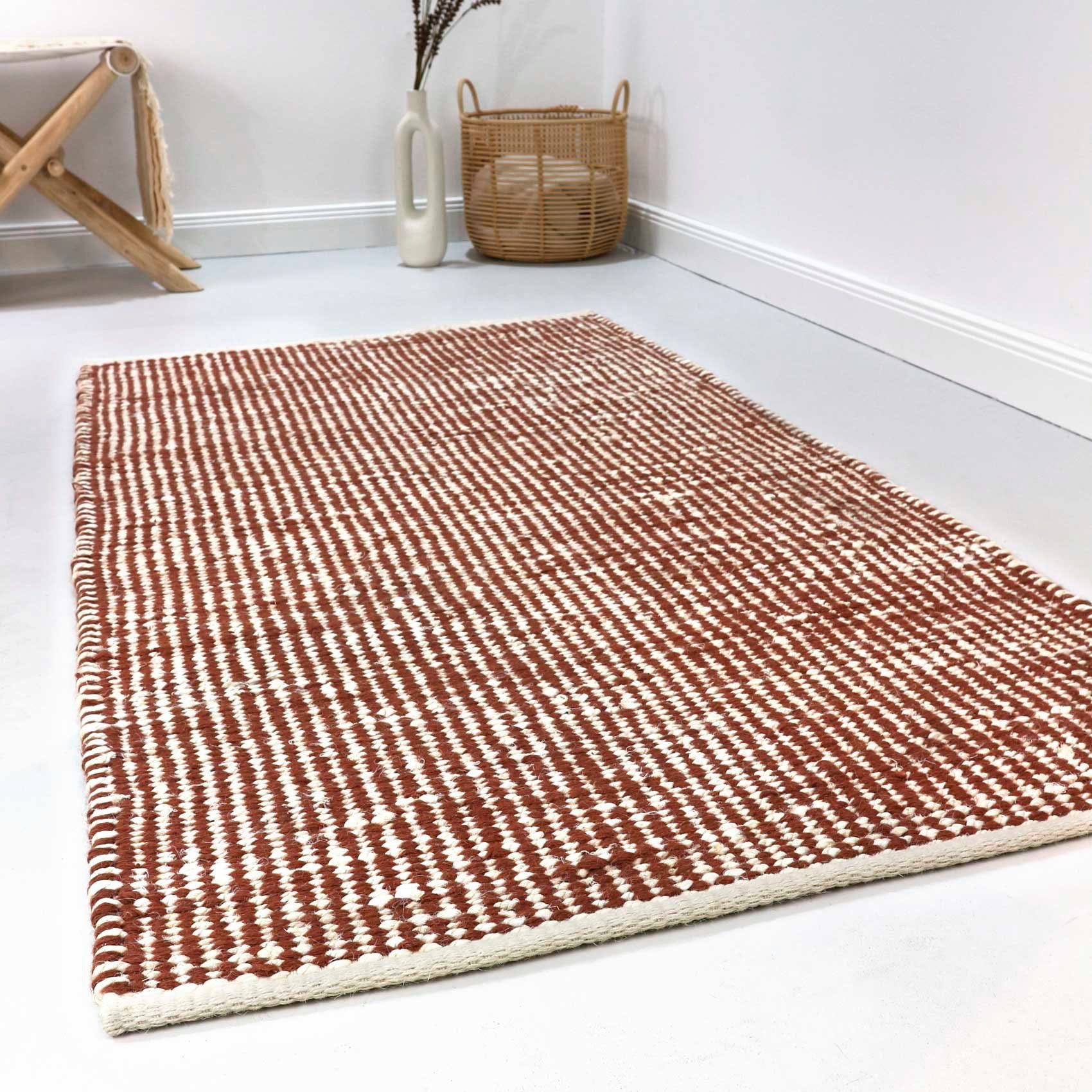 Esprit Wollteppich Gobi, ESP-7112, rechteckig, Höhe: 10 mm, Naturfaserteppich aus Jute und Wolle, handgewebt