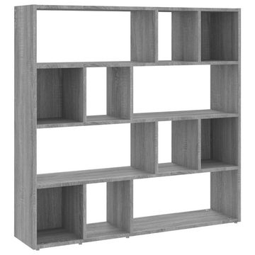 furnicato Bücherregal Bücherregal/Raumteiler Grau Sonoma 105x24x102 cm