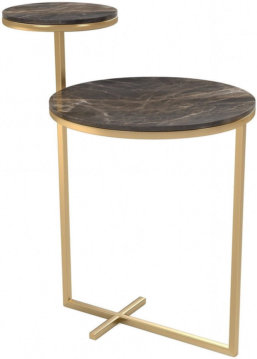 Xlmoebel Beistelltisch Edelstahl Beistelltisch mit modernem Design und eleganter Oberfläche (1-St., Beistelltisch), Hergestellt in Europa