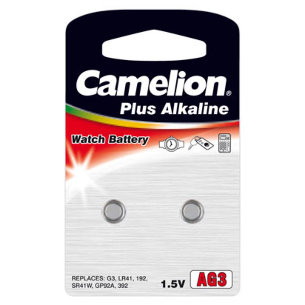 Camelion Knopfzelle Alkali-Mangan AG3 LR41 Knopfzelle