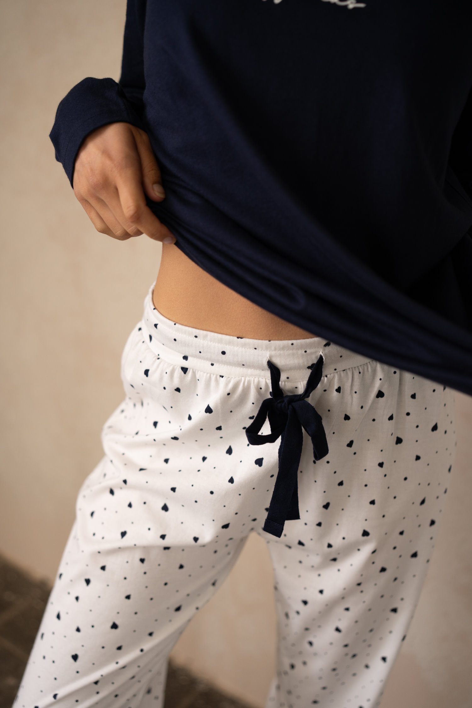 By Louise Schlafanzug Damen Pyjama lang günstig online kaufen