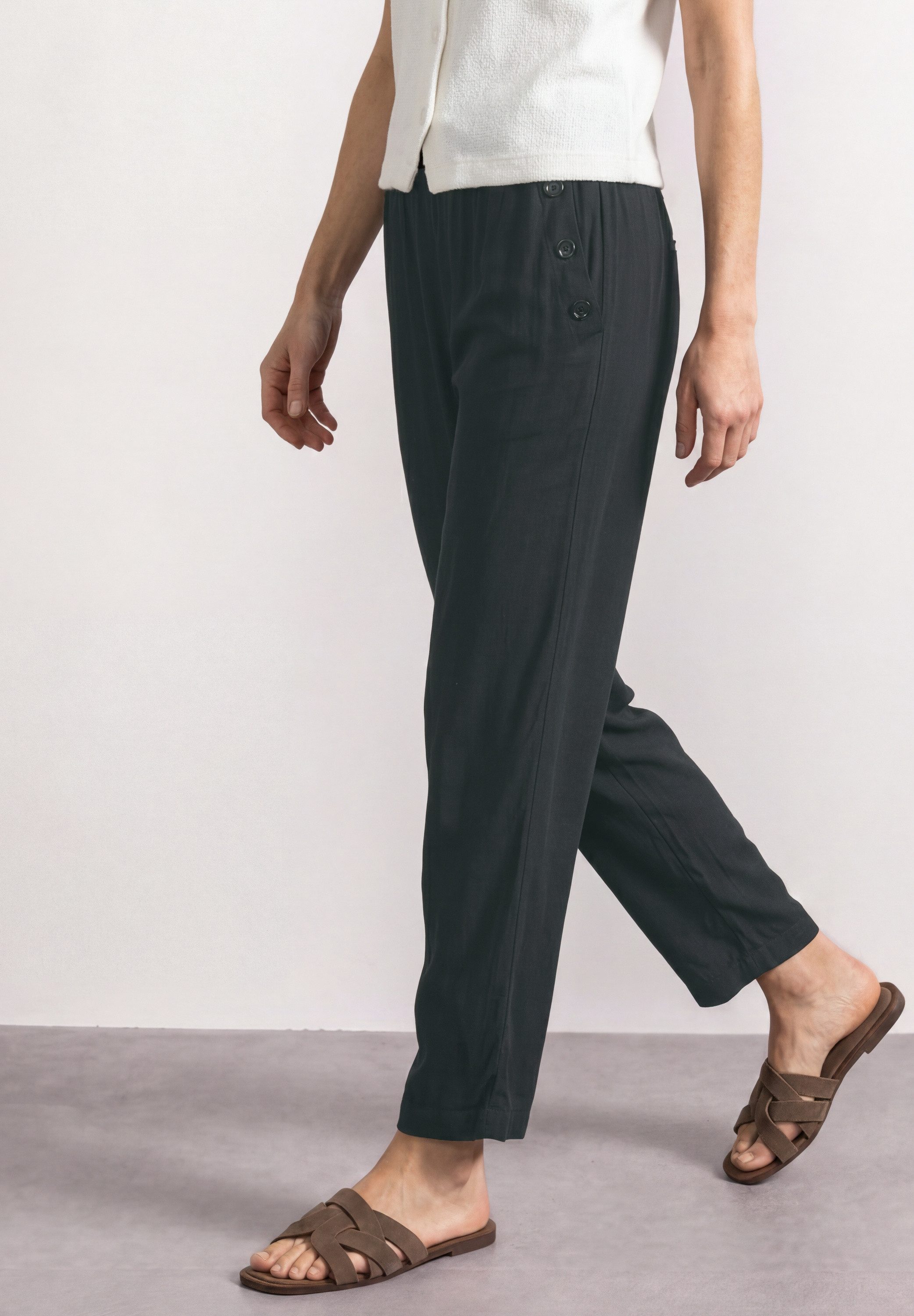 STREET ONE Stoffhose mit Wide Legs