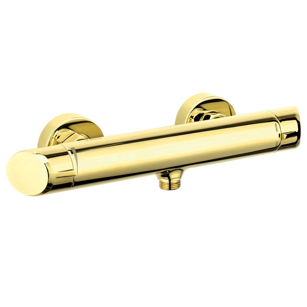 Lomadox Duscharmatur ARNIKA-30 Design Duscharmatur in gold mit Zweigriff, B/H/T: 31,5/6/9,1 cm
