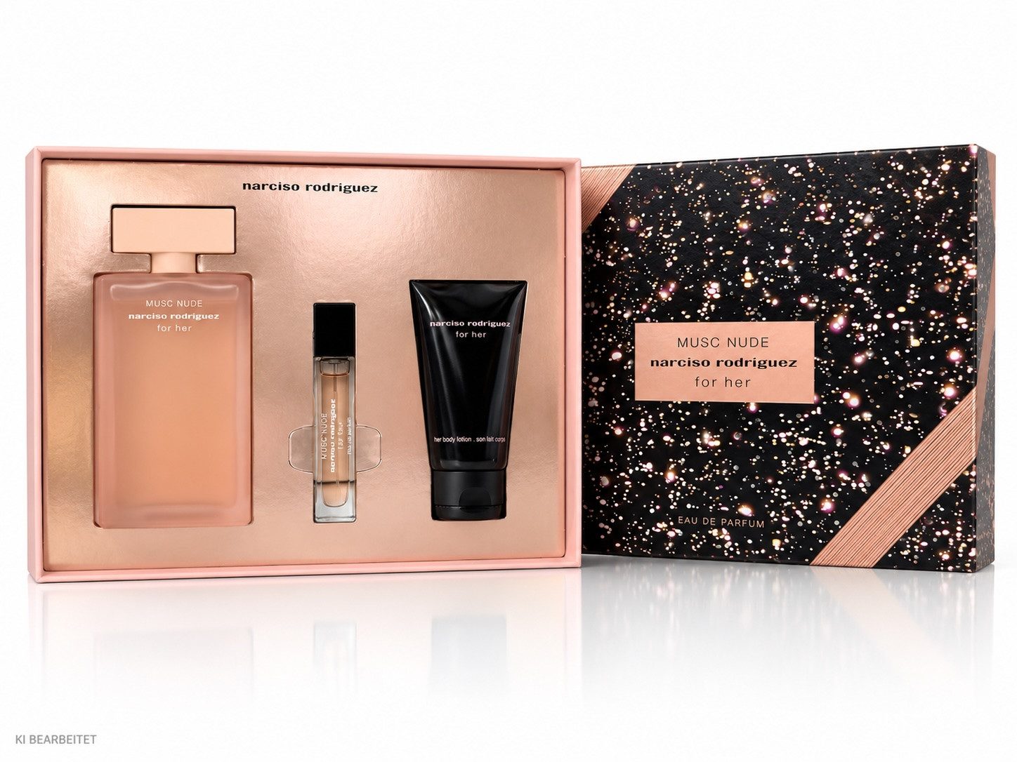 narciso rodriguez Eau de Parfum Musc Nude EDP 100ml + 10ml + Body Lotion 50ml Geschenkset