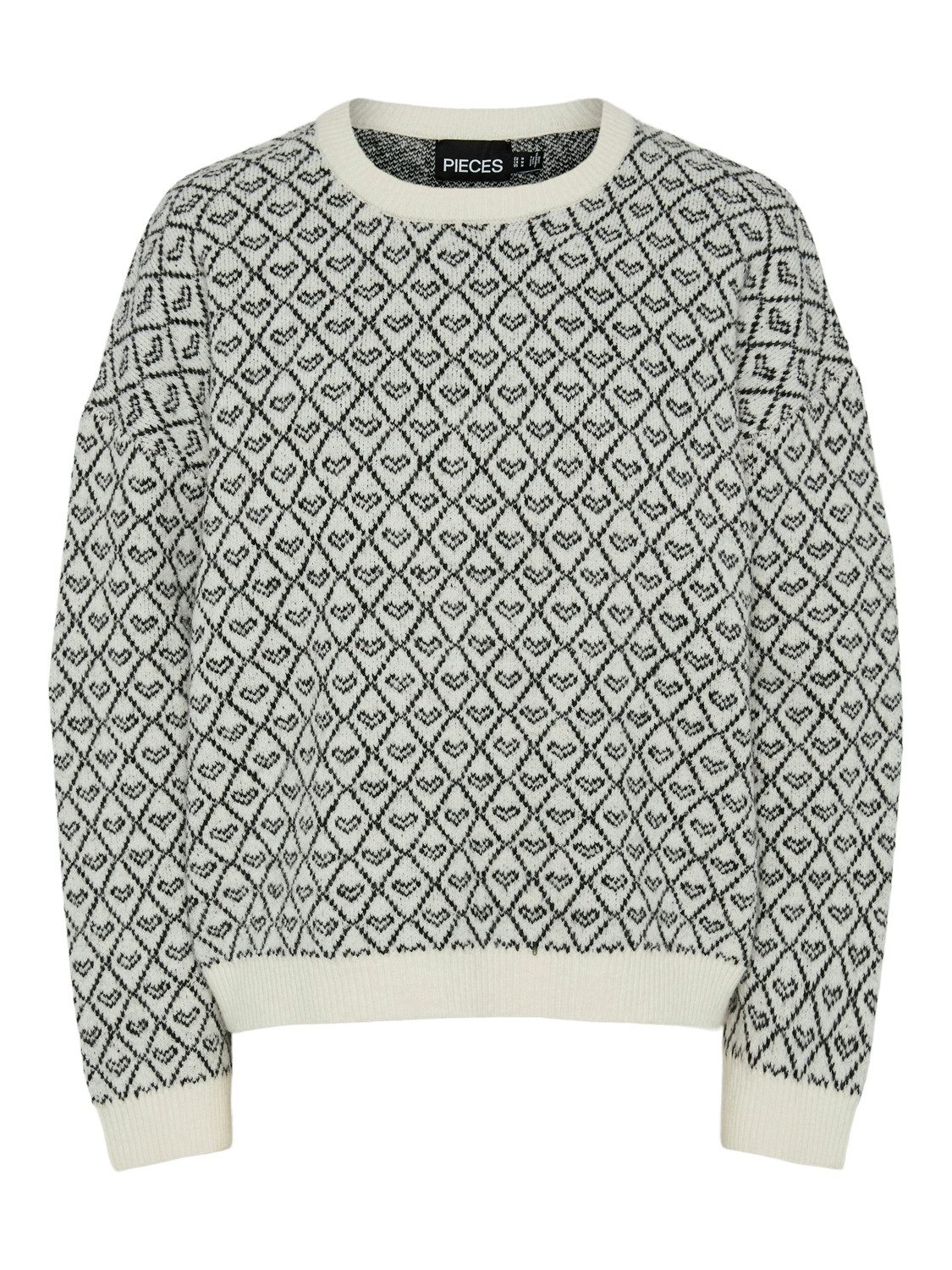 pieces Rundhalspullover PCNAVI LS O-NECK KNIT MM günstig online kaufen