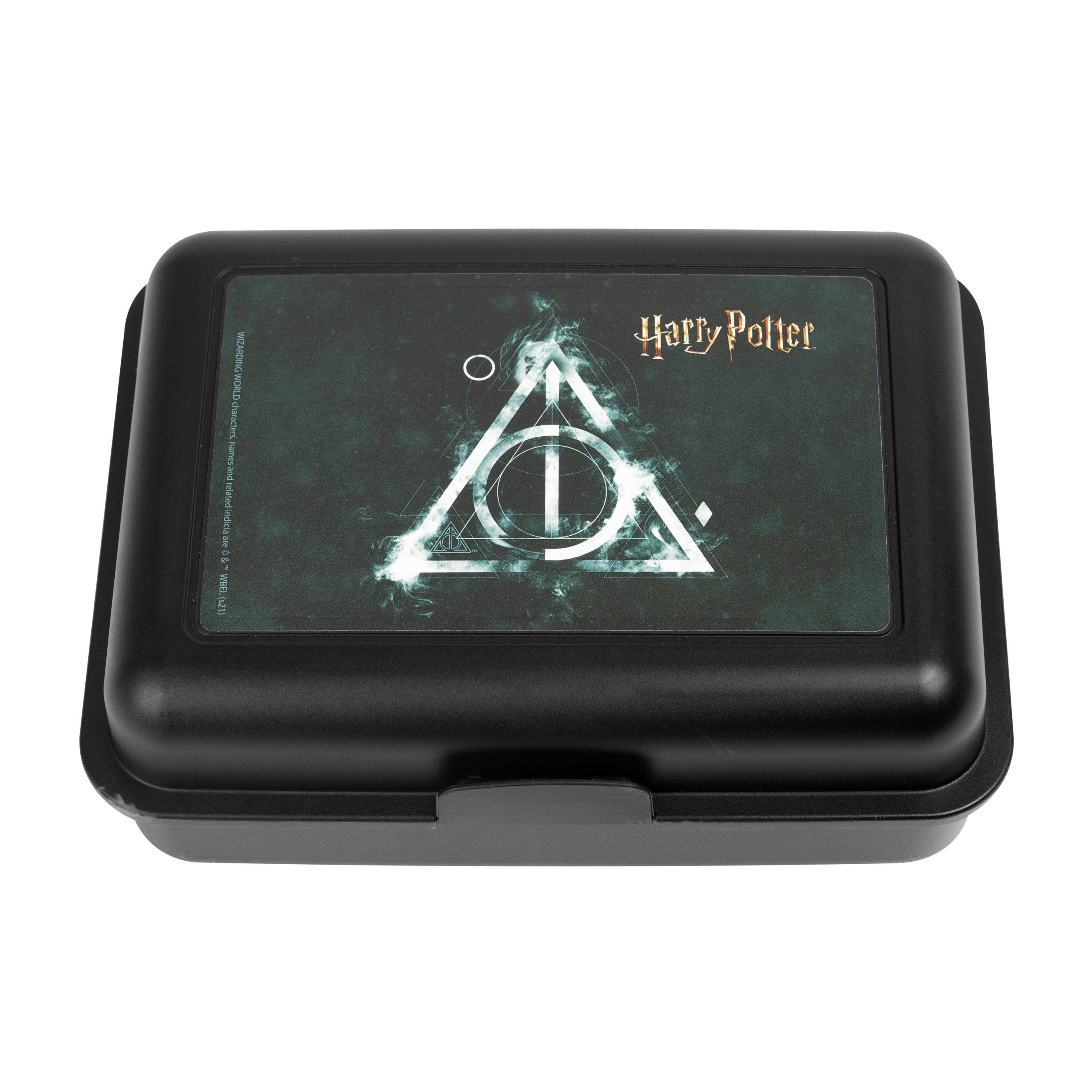 mit Schwarz, Brotdose United Lunchbox Heiligtümer Labels® (PP) Kunststoff Todes des - Potter Trennwand Harry