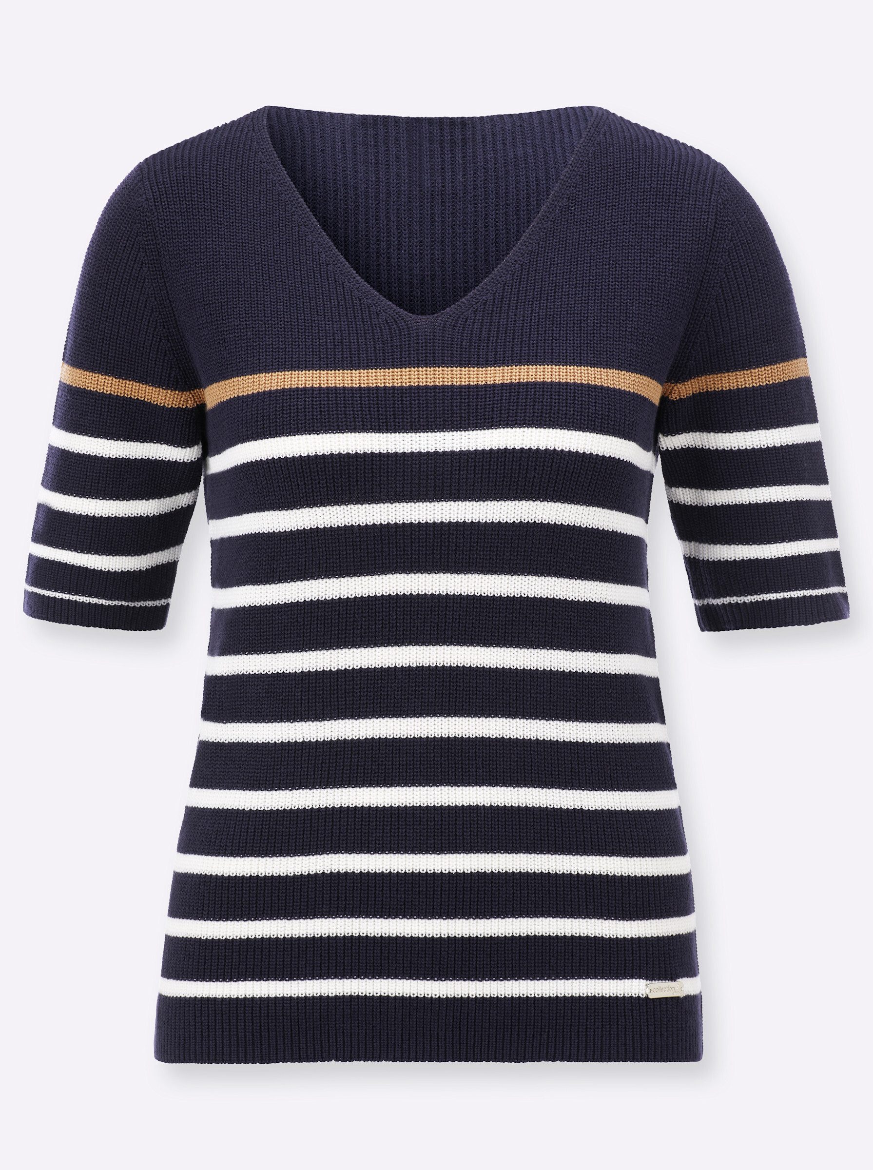 Witt Strickpullover Kurzarm-Pullover Kurzarm