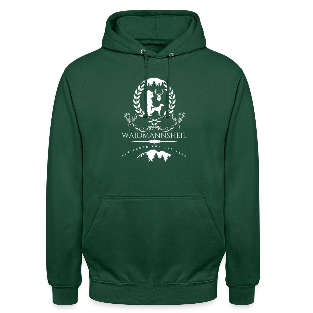 Spreadshirt Hoodie Waidmannsheil, Ein Leben für die Jagd Unisex Hoodie (1-tlg)
