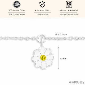 Monkimau Armkette Armkette mit Blumen Anhänger aus 925 Silber (Packung)