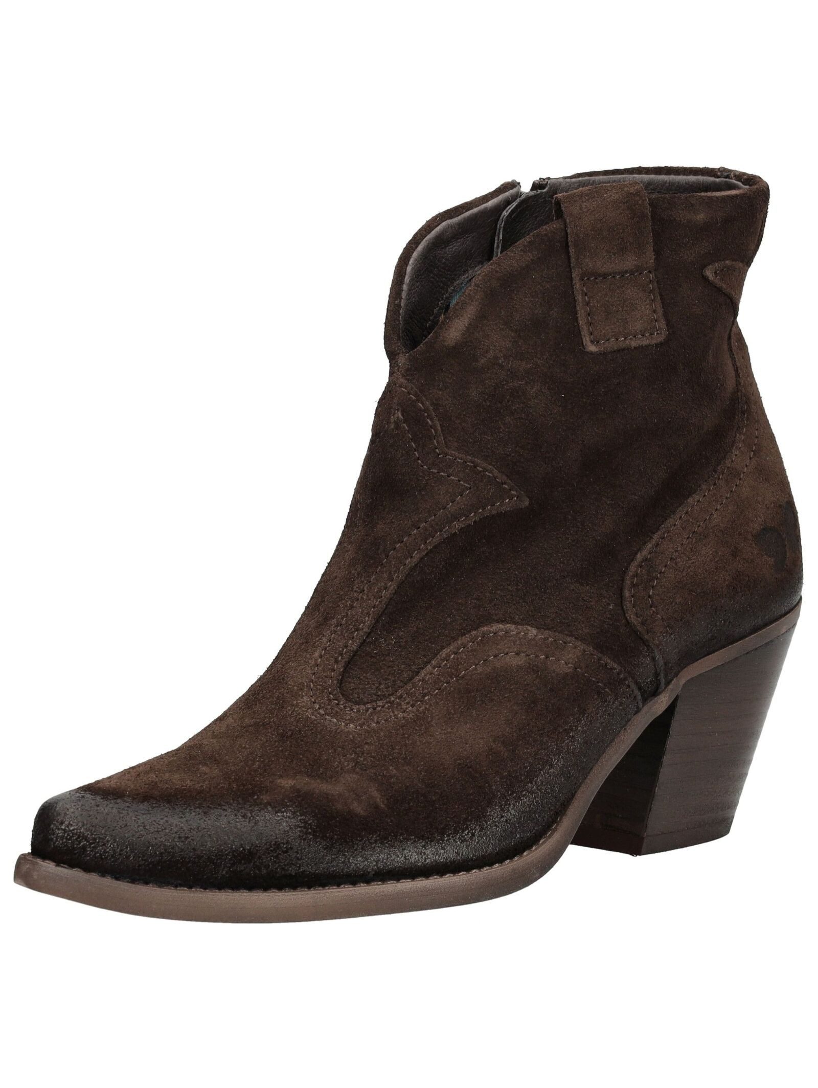Felmini Stiefelette Veloursleder . Cowboy Stiefelette günstig online kaufen