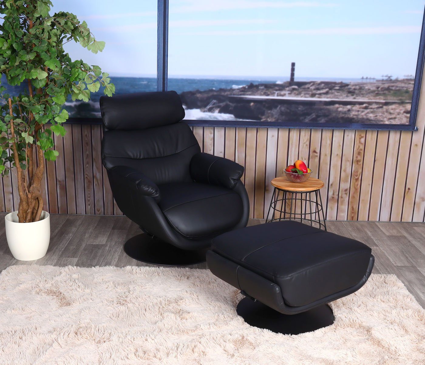 MCW Relaxsessel MCW-K99, Mit Feststellhebel, Breite Sitzfläche, Mit Armlehnen