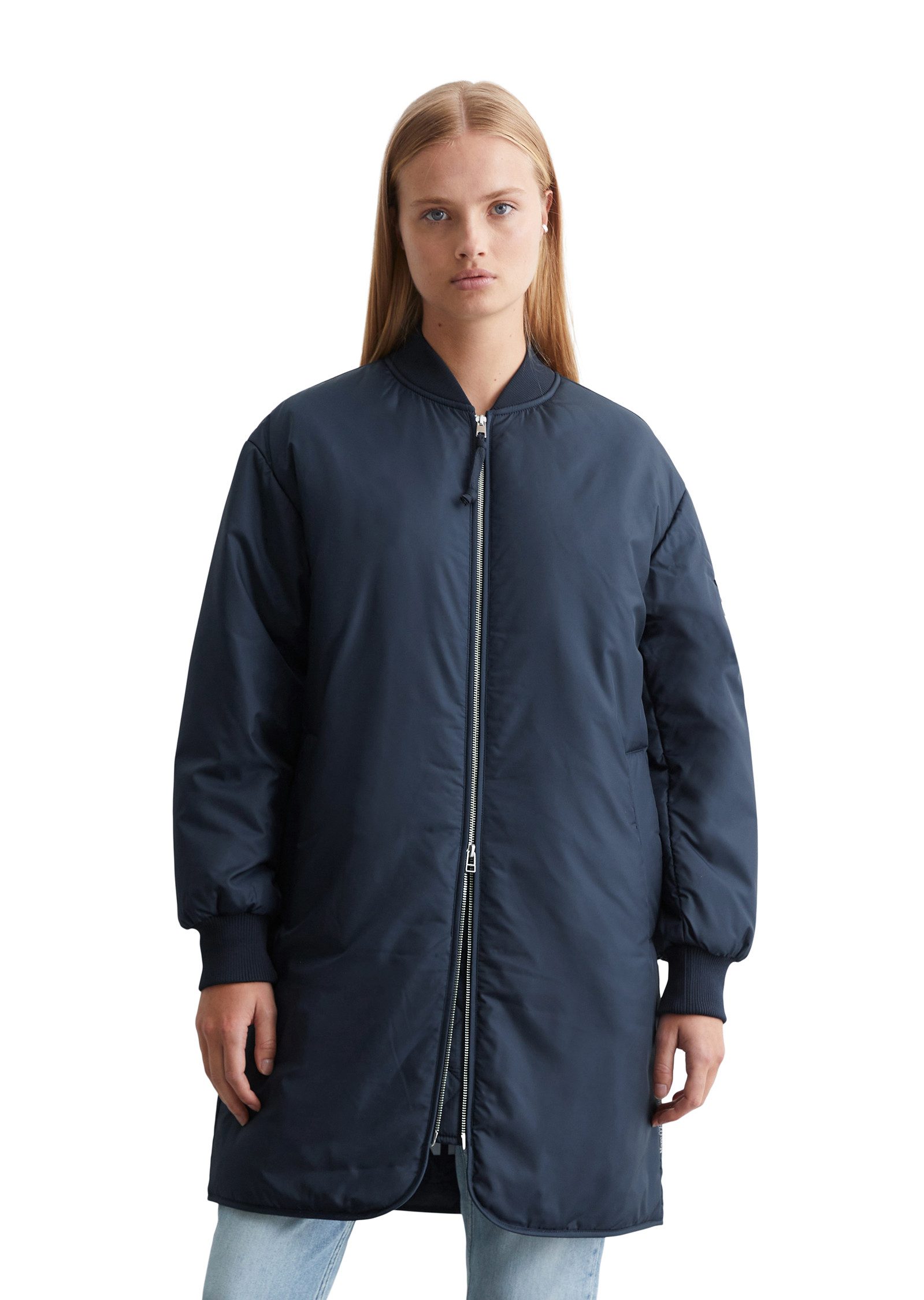 Marc O'Polo DENIM Kurzmantel im Long-Bomber-Look