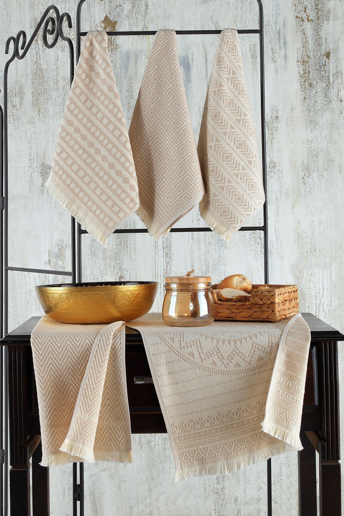 L'Essentiel Maison Handtuch Set Maya, Baumwolle (Set, 5-St), 5-teilige Hand günstig online kaufen