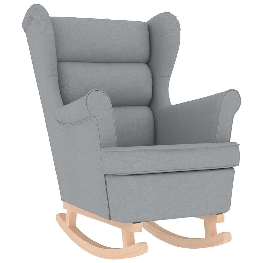 vidaXL Sessel Schaukelsessel Hellgrau 74x90x102 cm günstig online kaufen