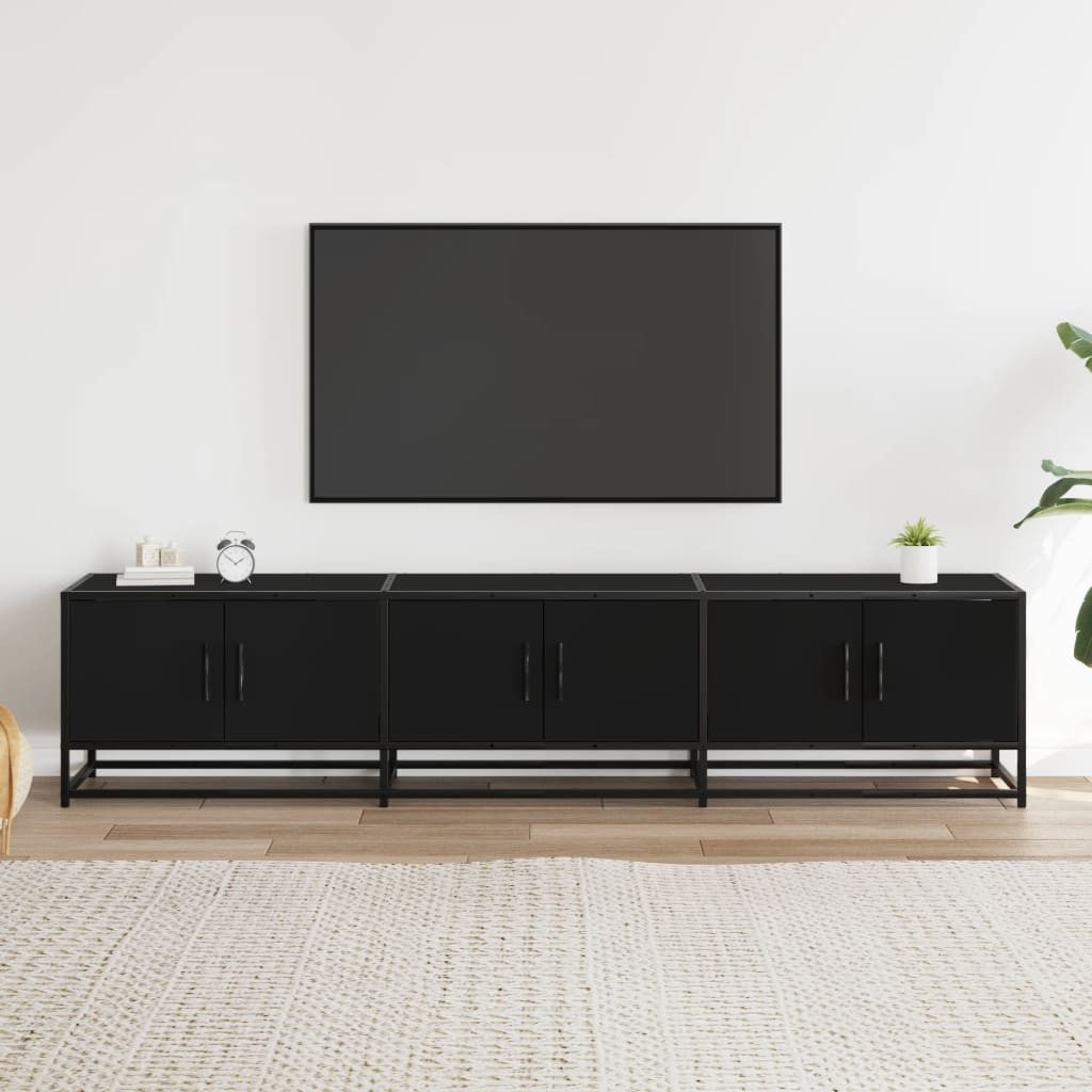 vidaXL TV-Schrank TV-Schrank Schwarz 180x35x41 cm günstig online kaufen