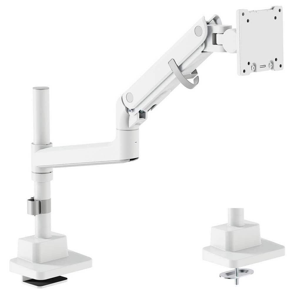 Digitus Monitor-Halterung Monitor-Tischhalterung 1 Display(s) 144,8 cm (57) Weiß Drehbar, (Ausziehbar, Höhenverstellbar, Schwenkbar)
