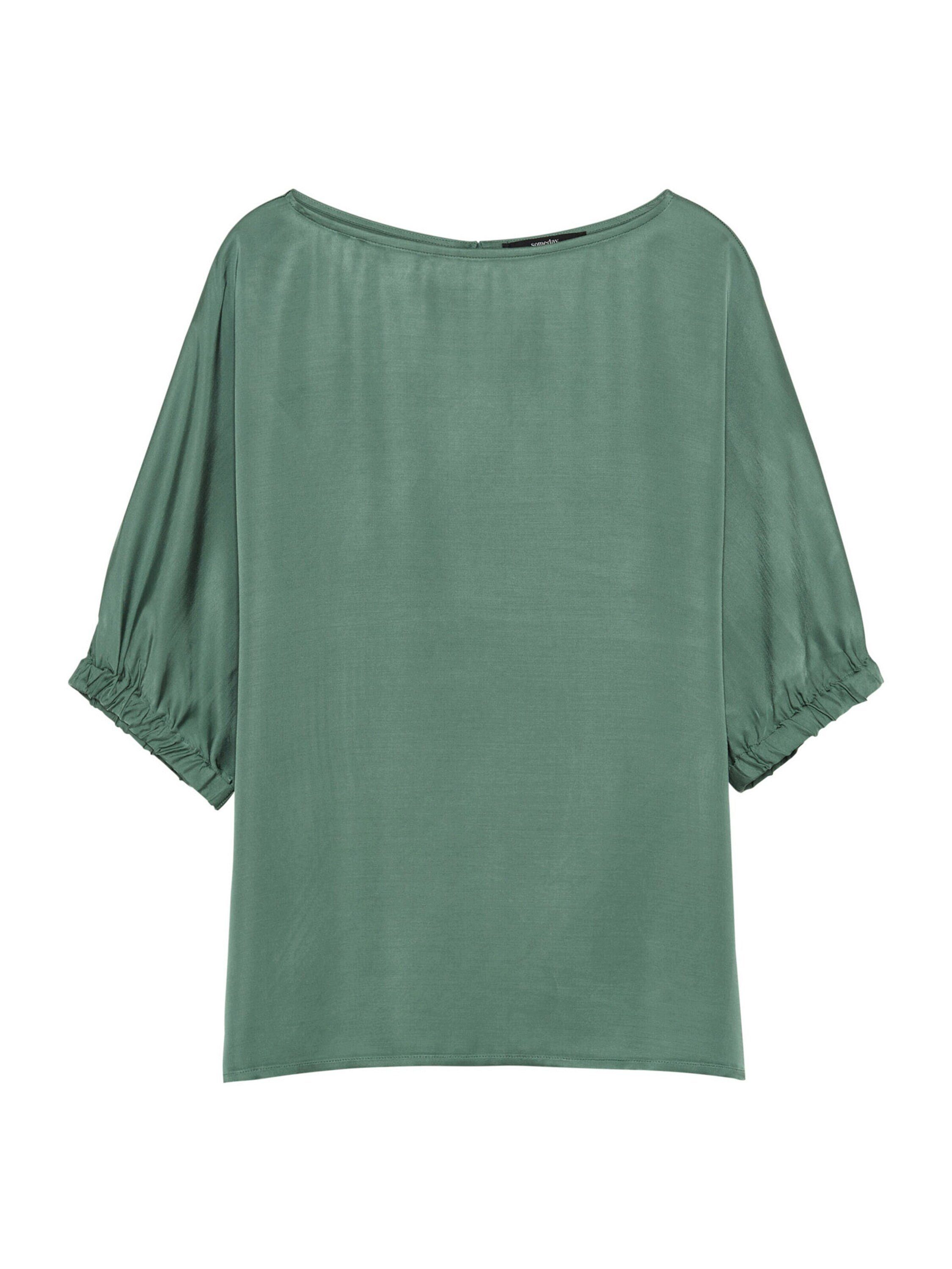 someday Kurzarmbluse Zatini (1-tlg) Drapiert/gerafft
