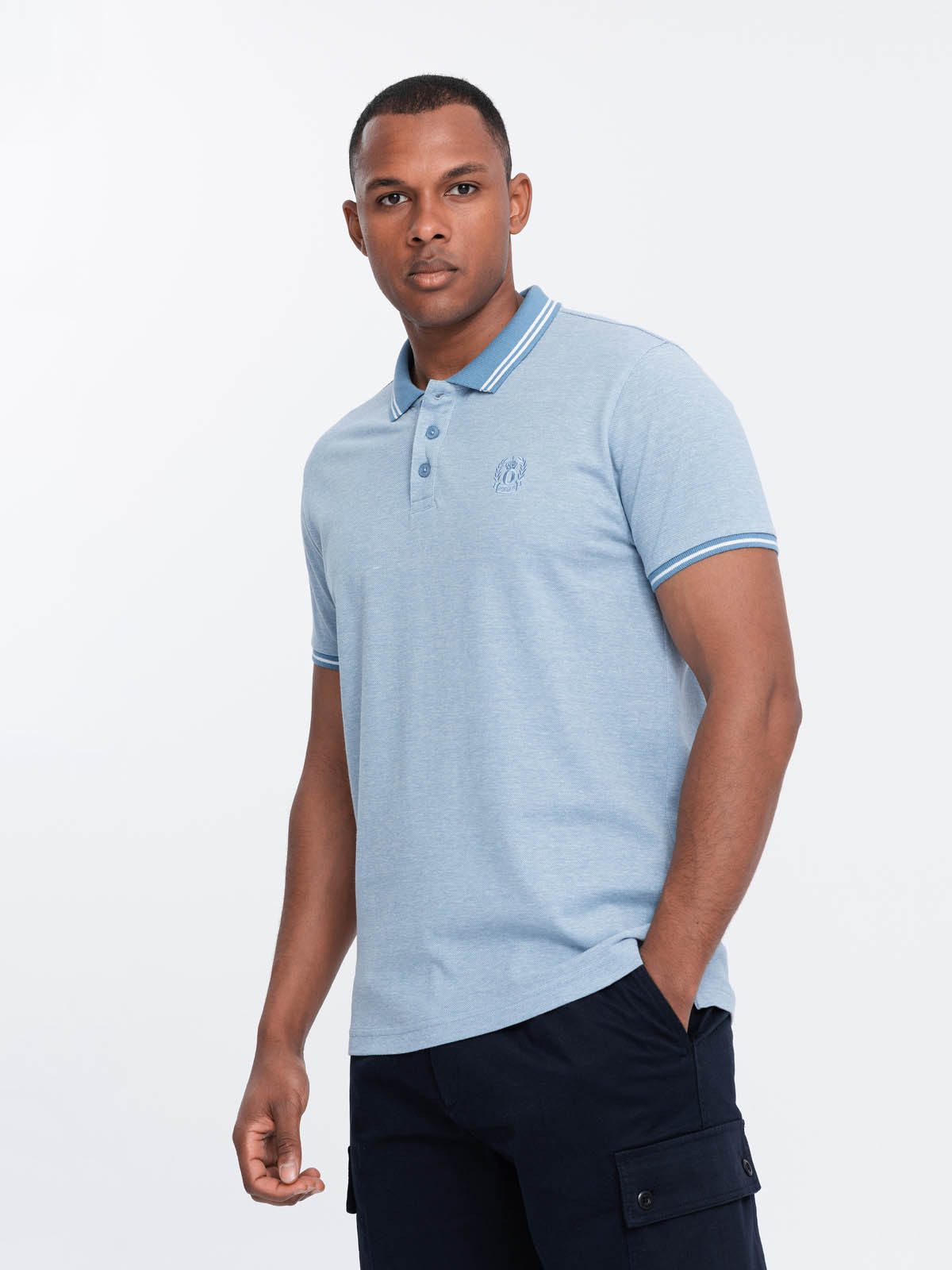 OMBRE Poloshirt Poloshirt in Melange mit günstig online kaufen