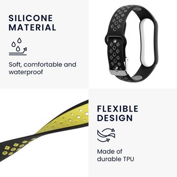 kwmobile Uhrenarmband 2x Sportarmband für Xiaomi Mi Smart Band 6/Mi Band 6/Band 5, Armband TPU Silikon Set Fitnesstracker