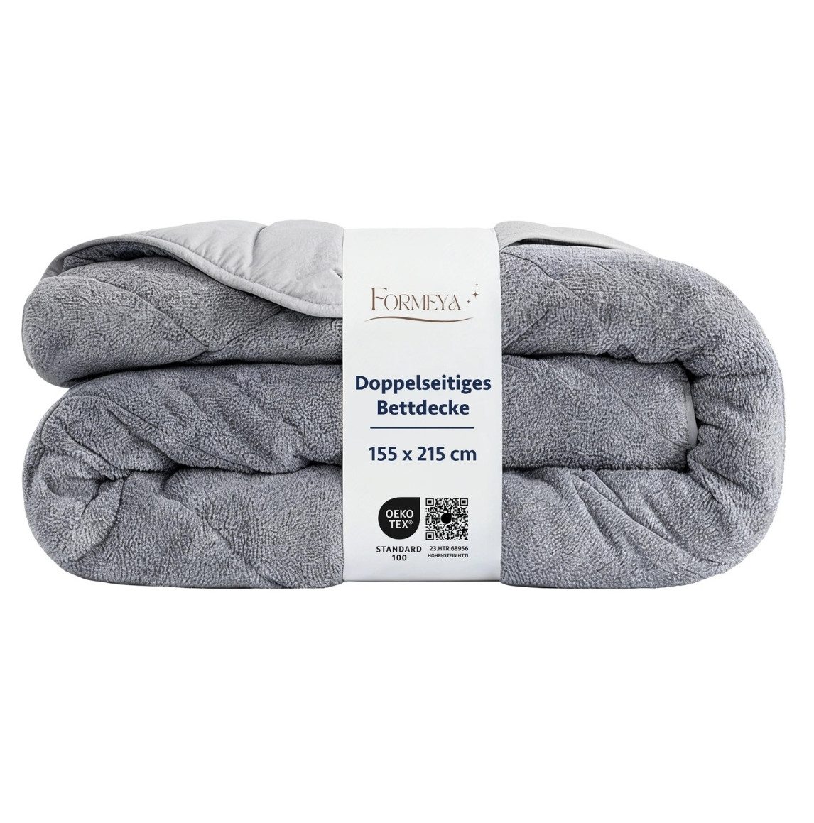 Formeya Baumwollbettdecke Wellsoft Wendesteppdecke 135x200 cm Antiallergisch Ganzjahres – Bild 4 von 5