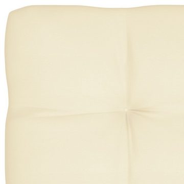 vidaXL Sitzauflage Palettensofa-Auflagen 7 Stk. Creme, (7 St)