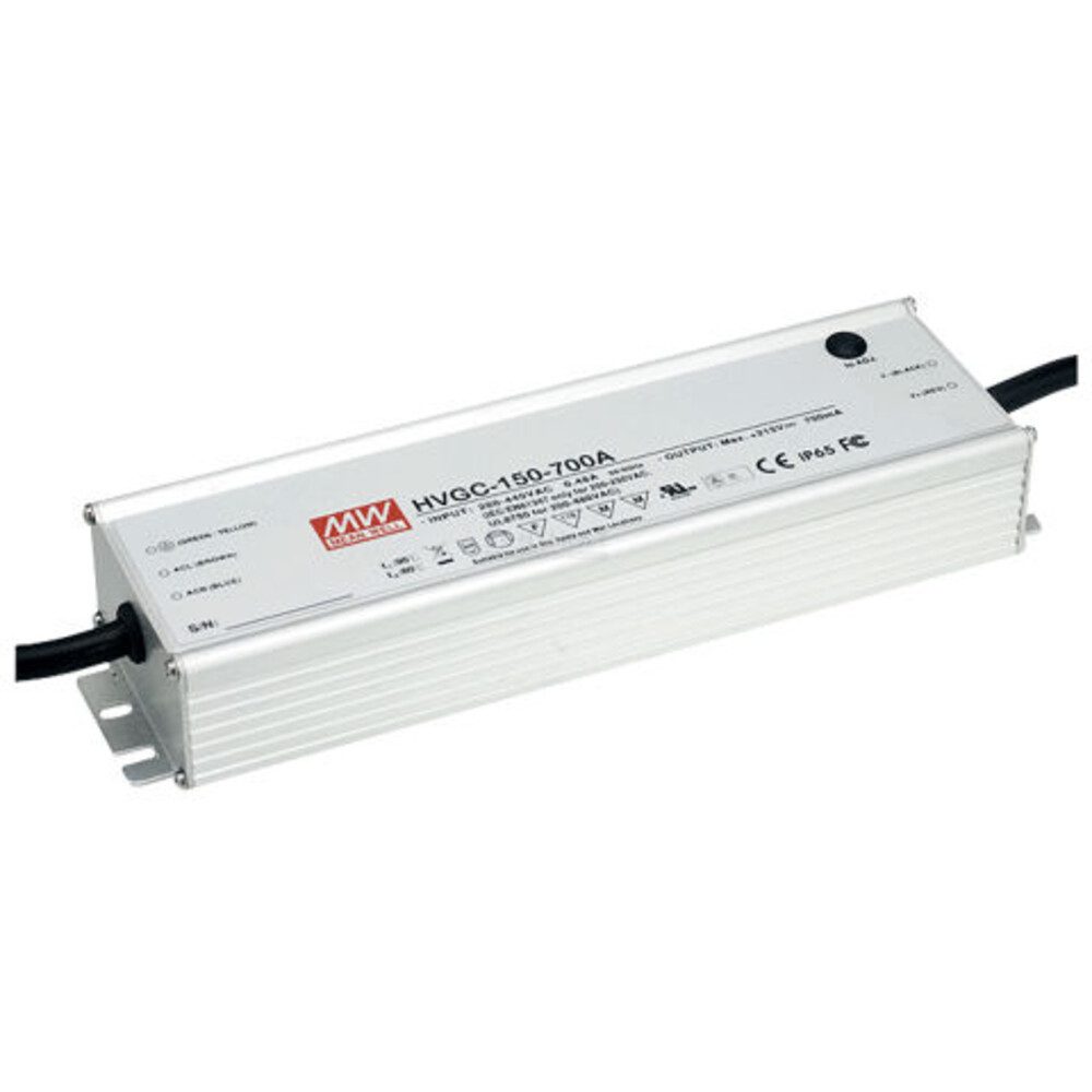 "HVGC-150-700B" 21-215V, Metall, 150,5W, IP67, L245xH38,8xB60cm LED Trafo