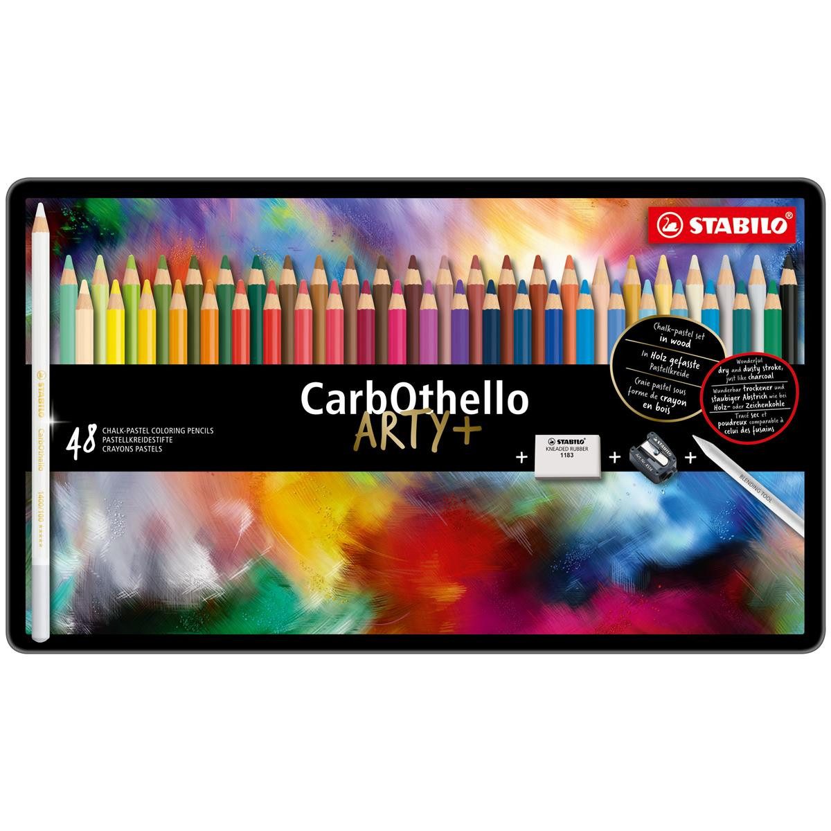 STABILO Kreidemarker STABILO CarbOthello ARTY Pastellkreidestift - 48er Metalletui