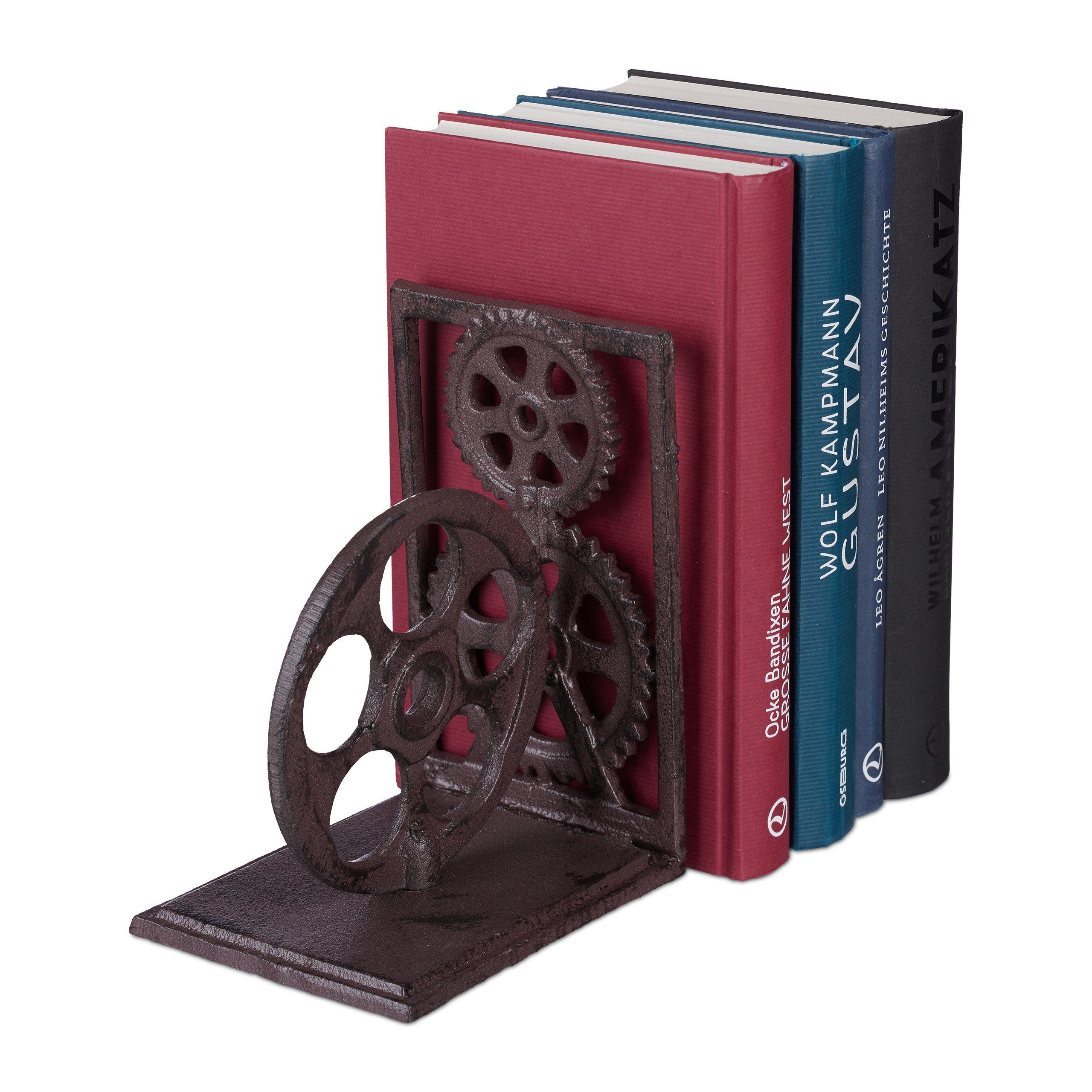 Buchstütze Retro aus Gusseise