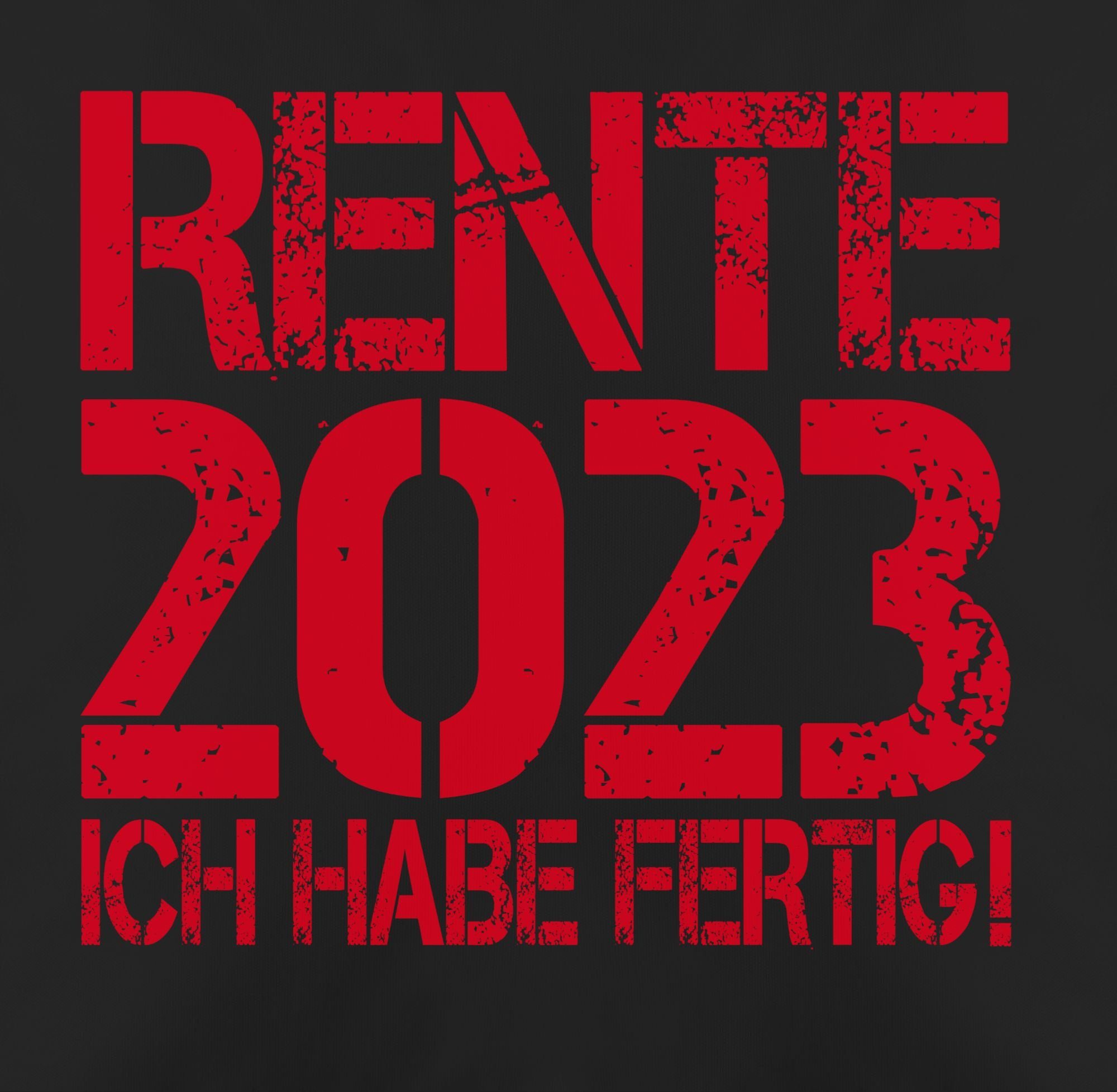Kissenbezüge - (1 Shirtracer Deko-Kissen Stück), Ich habe 2023 fertig!, Rente Rente
