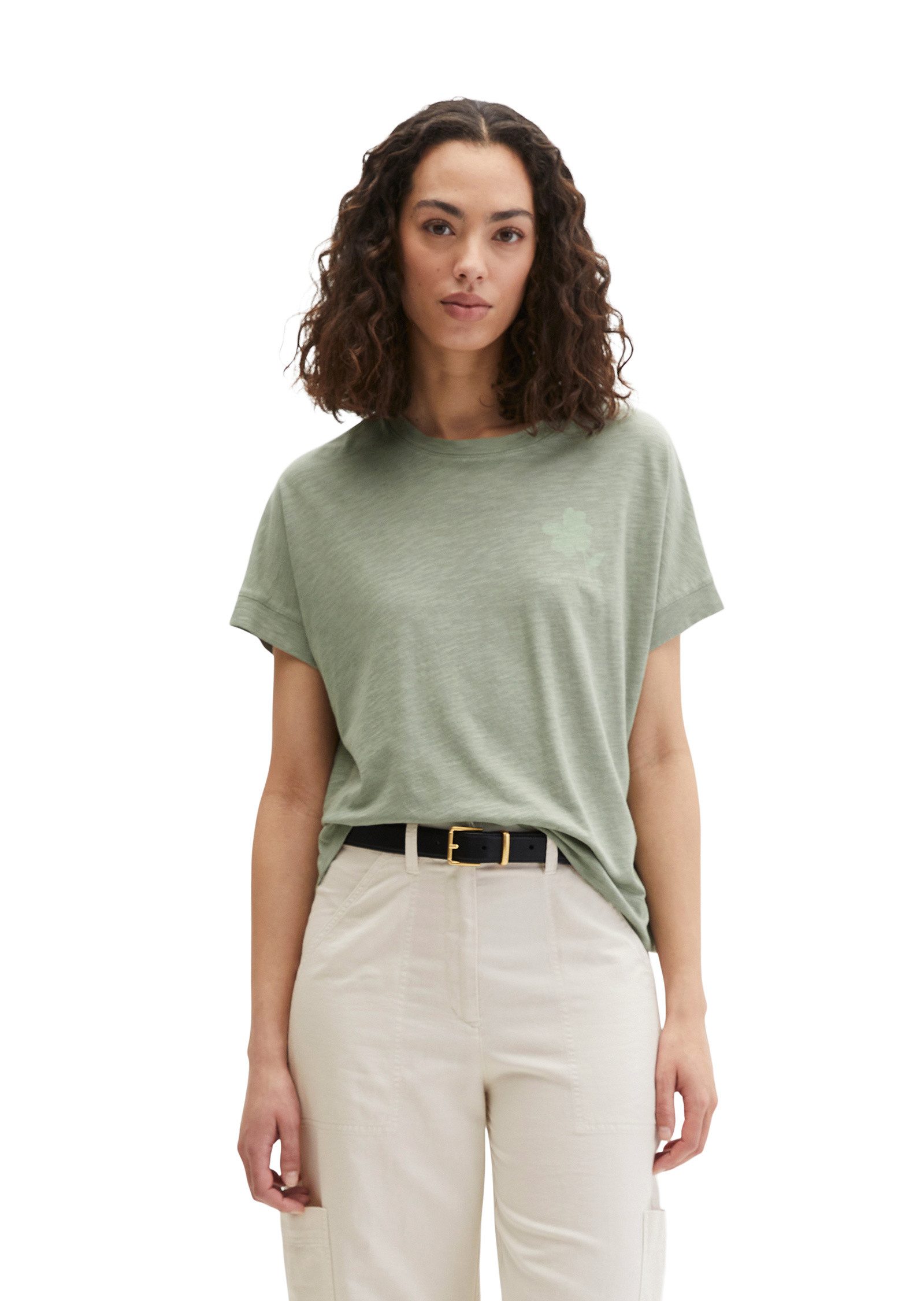 Marc O'Polo T-Shirt mit angeschnittenen Ärmeln