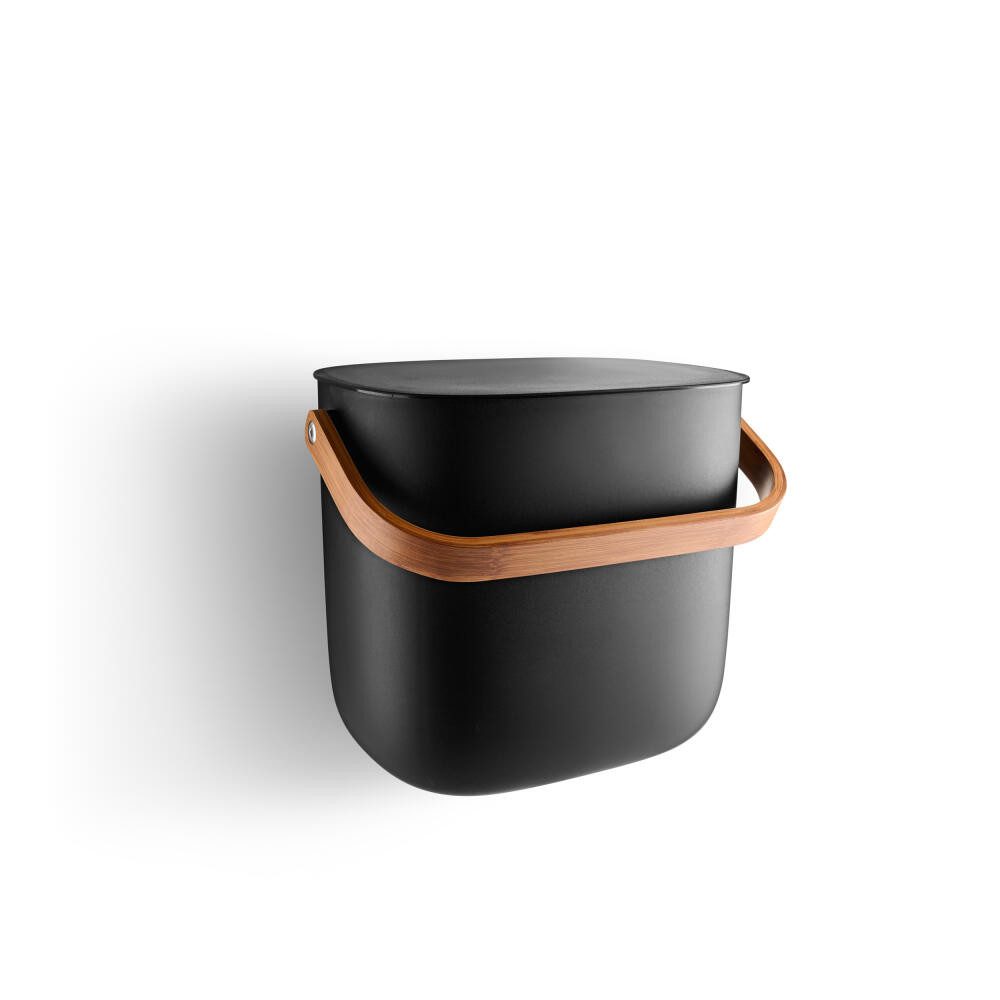 Eva Solo Mülleimer Reflect, Black, 6 L