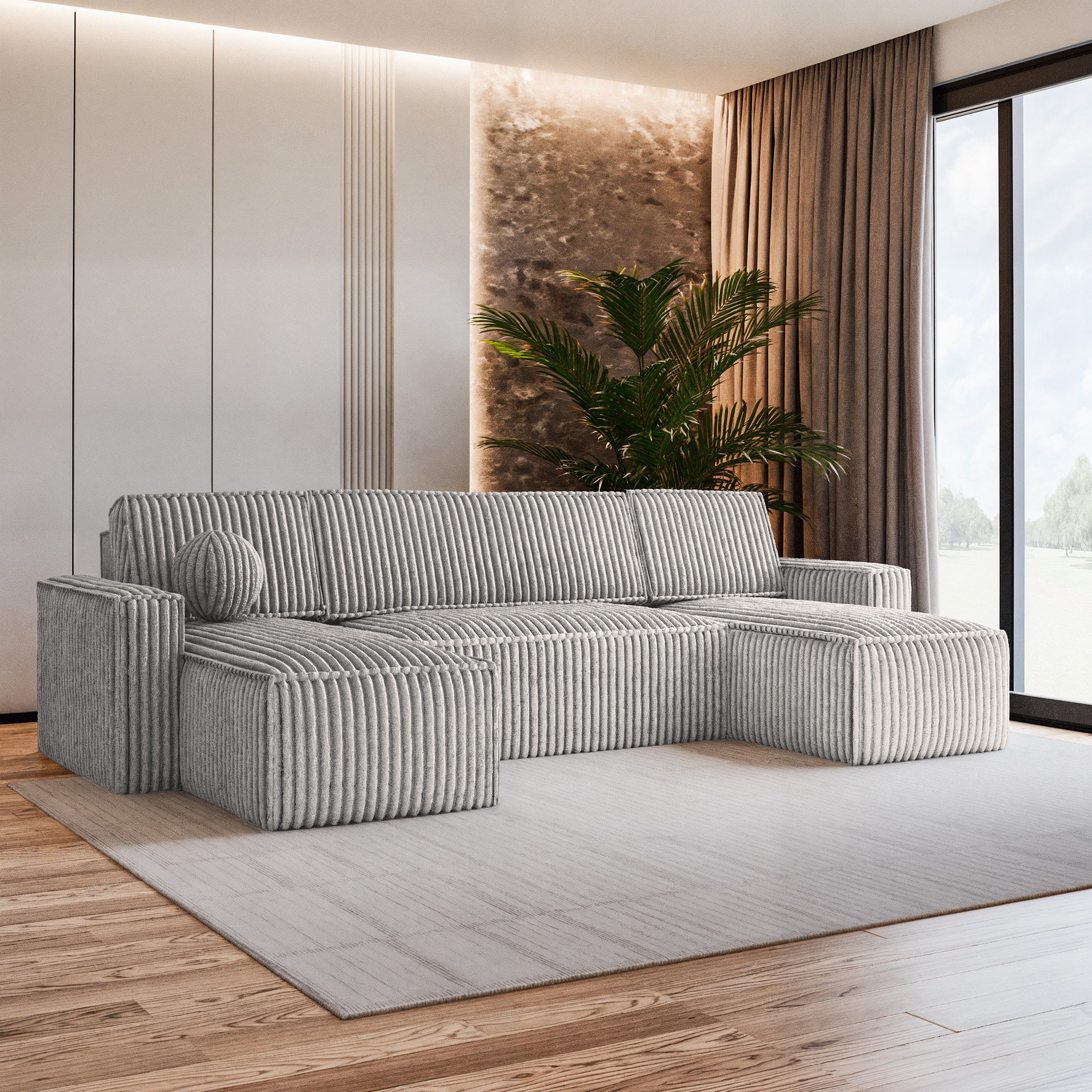 Masseno Ecksofa PESANO mit Schlaffunktion U-Form, günstig online kaufen