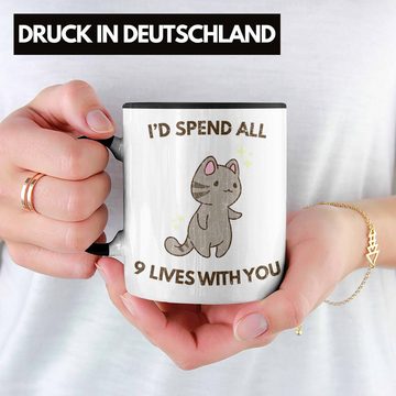 Trendation Tasse Trendation - Valentinstag Tasse Geschenk für Ihn Sie Lustig Katzenliebhaber Geschenkidee Becher Freund Freundin Liebe Paare