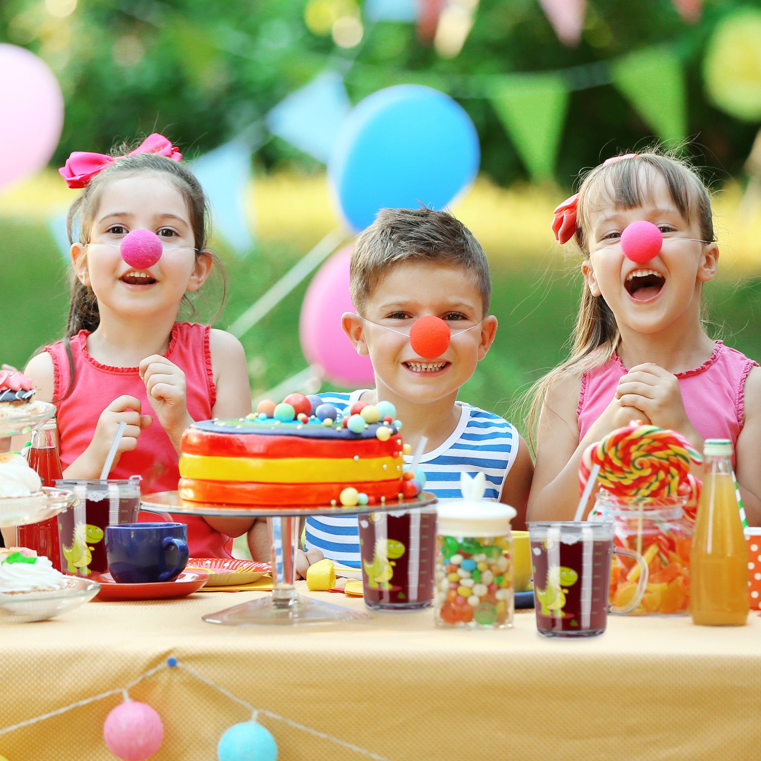 relaxdays Kinderbecher Trinkglas Kinder Dino 2er Set, Glas