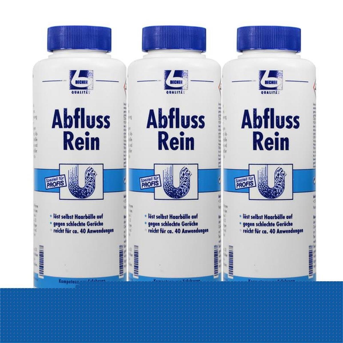 Dr. Becher 3x Dr. Becher Abfluss Rein 1 kg Spezialwaschmittel