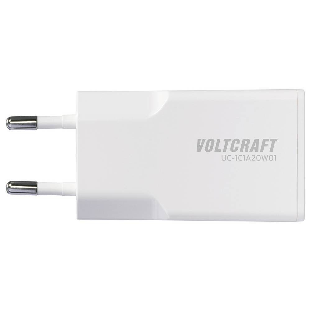 VOLTCRAFT UC-1C1A20W01 USB Ladegerät 20 W 1x USB-A, 1x USB-C® Fast Charge, USB USB-Ladegerät (GaN)