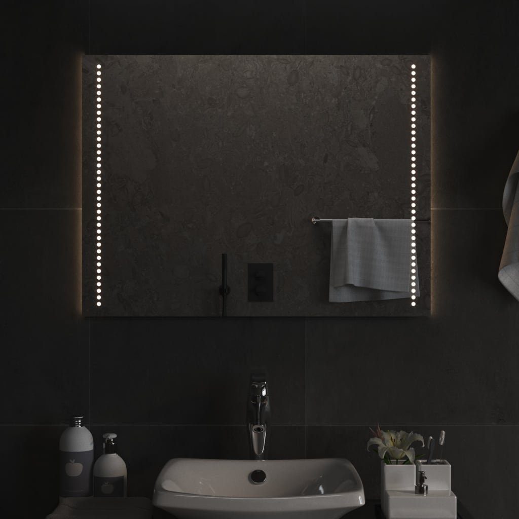 furnicato Wandspiegel LED-Badspiegel 80x60 cm