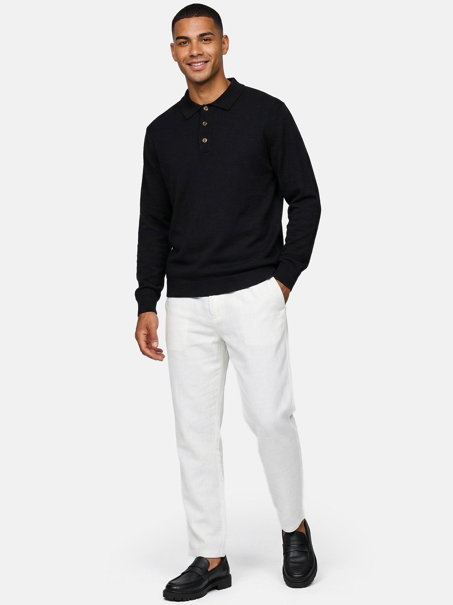 Tazzio Leinenhose A113 Regular Fit, elastischer Bund, Sommerhose