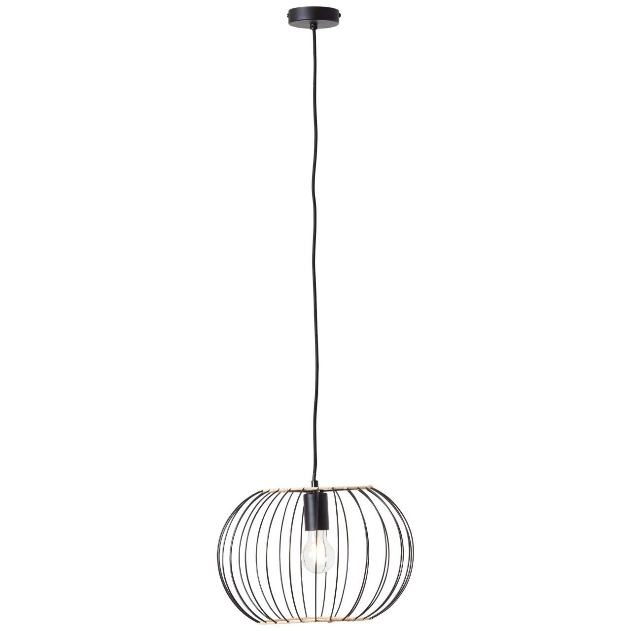 schwarz Pendelleuchte 52W, E27, Pendelleuchte Kabe Silemia, Brilliant Lampe, A60, 1x 1flg matt, Silemia