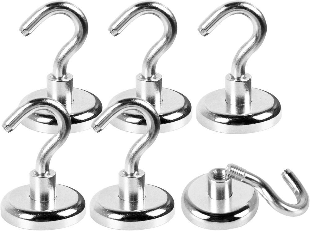 Magnethalter 10er-Set Magnet-Haken stark belastbar Mehrzweck Küche Bad DE.