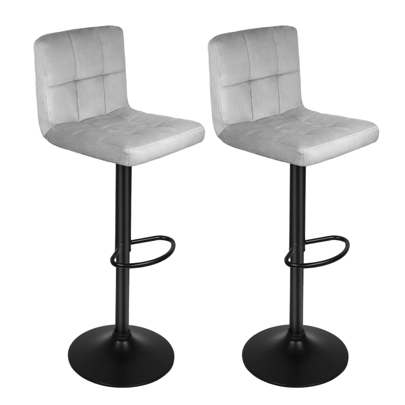 Barhocker Barstühle Bar Hocker aus hochwertigem Samt und Metall